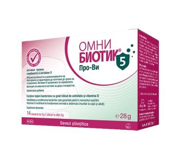 ОМНИ БИОТИК ПРО-ВИ (5щама) 5млрд. 2г х 14сашета